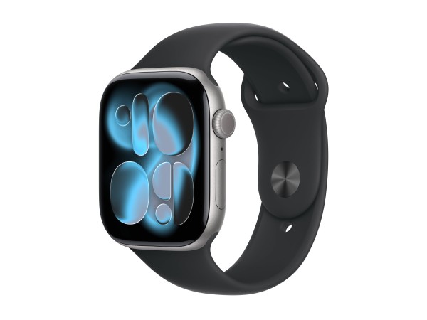 APPLE Watch S11 Aluminium Cellular 46mm Space Grau (Sportarmband schwarz) M MFCA4ZR/A