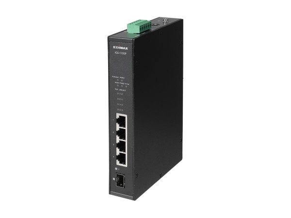 EDIMAX EDIMAX Swicth EDIMAX Industrial 4-Port POE GbE + 1 GbE SFP unmanag.