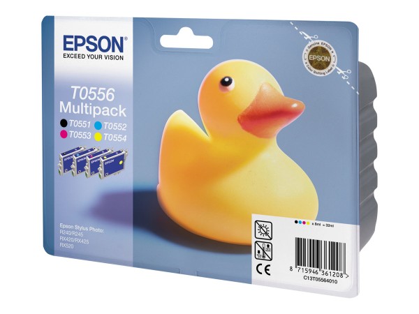 EPSON EPSON T0556 Multipack Schwarz, Gelb, Cyan, Magenta Tintenpatrone