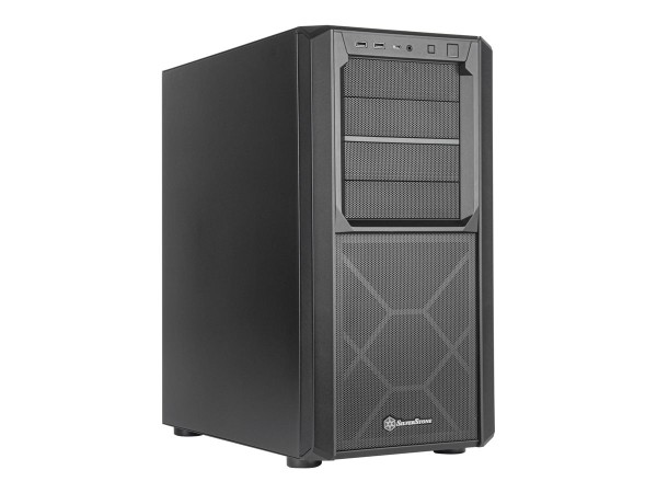 SILVERSTONE SST-SED1-B Seta D1 Midi-Tower - schwarz SST-SED1-B