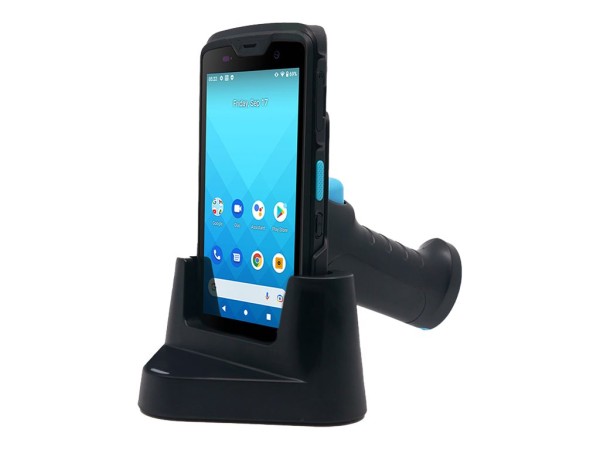 UNITECH UNITECH EA520 gun grip for EA520 without boot case on. Compatible with charging (Pogo-Pin) and USB 1