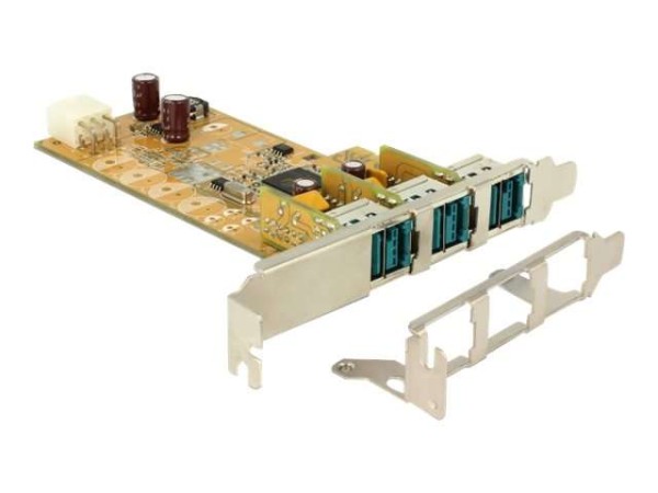 DELOCK PoweredUSB PCI Express Karte > 3 x 12 V 89656