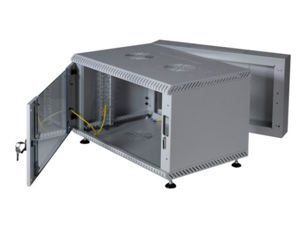 EFB ELEKTRONIK EFB ELEKTRONIK 19" Wandgehäuse 15HE, schwenkend, 2-teilig, RAL7035, Tiefe 600 mm (691615VGR.60)