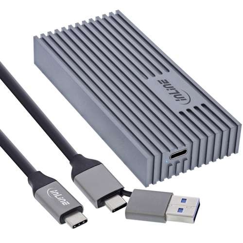 INLINE USB4-Gehäuse - USB-C zu M.2 NVMe SSD - 40Gb/s 00031J