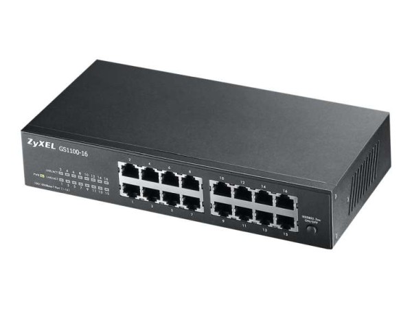 ZYXEL GS1100-16 16-Port Gigabit Unmanaged Switch V4 GS1100-16-EU0104F