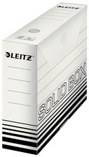 LEITZ Archiv-Schachtel Solid, weiß/schwarz, (B)80 mm