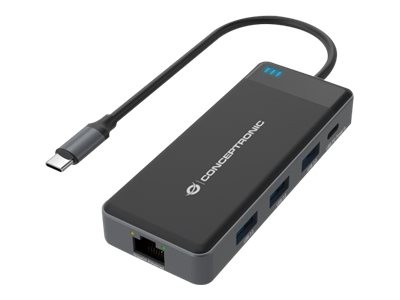 CONCEPTRONIC CONCEPTRONIC Adapter USB-C->2xHDMI,GbE,PD,3xUSB3.0   0.25 gr