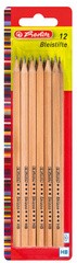 herlitz Bleistift Skizzo natur, sechseckig, Härtegrad: HB
