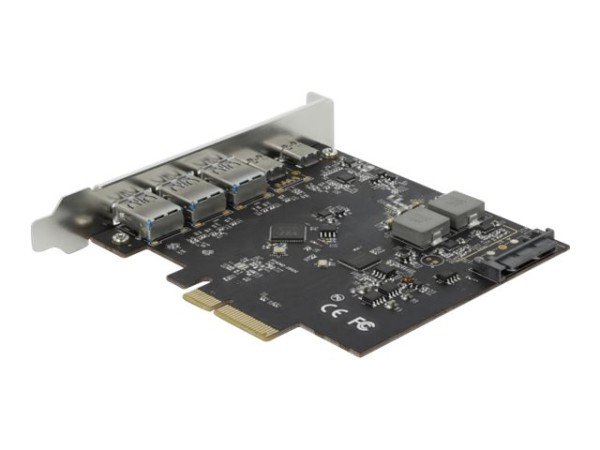 DELOCK DELOCK PCI Express x4 Karte zu 2x USB Type-C + 3x USB Typ-A - SuperSpeed USB 10Gbps