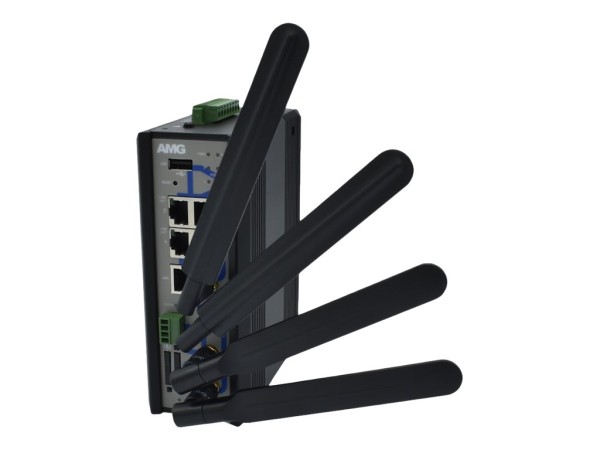 AMG SYSTEMS AMG SYSTEMS AMG750-1G-4GAT-1E4-P120 4G/LTE Industrie Router retail