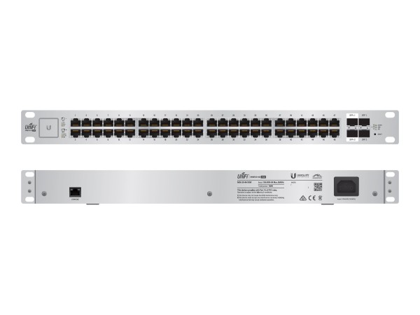 UBIQUITI UBIQUITI NETWORKS Ubiquiti UniFi Switch 48, 750W, 48 Gigabit P., 2 SFP+, 2 SFP