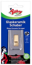 Poliboy Glaskeramik Schaber für Glas- und Kochfeld, Stahl