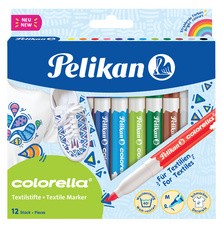 Pelikan Textilmarker colorella, 12er Kartonetui