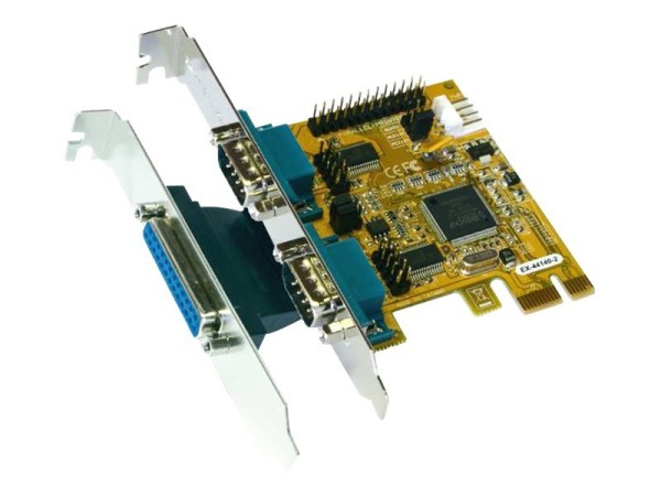 EX-44140-2 PCIe x1 Karte 2S/1P Multi I/O EX-44140-2
