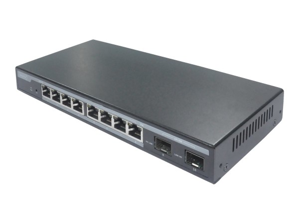 DIGITUS L2 managed 8-Port Gigabit PoE-Switch + 2 SFP DN-95344