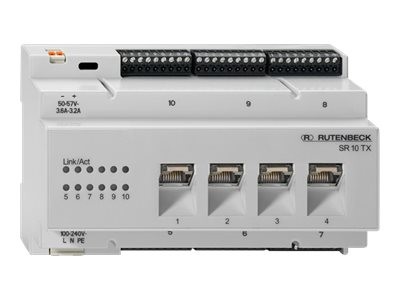 RUTENBECK Gigabit-Switch SR 10TX GB PoE f.REG-Montage 23510504 23510504