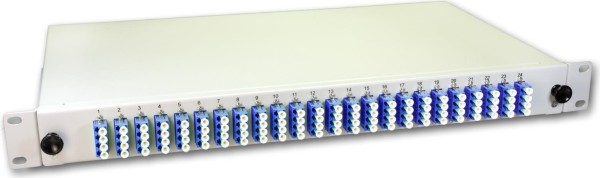 LIGHTWIN Lightwin LWL Spleissbox, 96 Fasern, 24x QLC Singlemode, 9/125µm OS2 G657.A1 Pigtail Spleißboxen (SPB