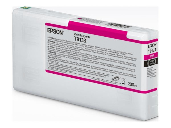 EPSON T9133 Vivid Magenta Ink Cartridge 200ml C13T91330N