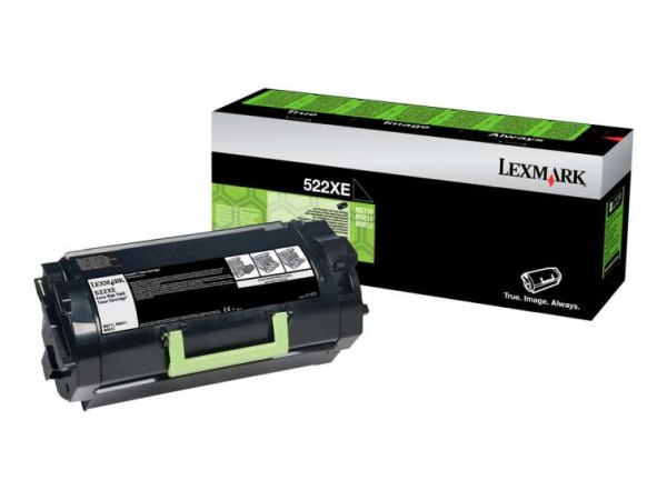 LEXMARK 522XE Besonders hohe Ergiebigkeit Schwarz Tonerpatrone Lexmark Corp 52D2X0E