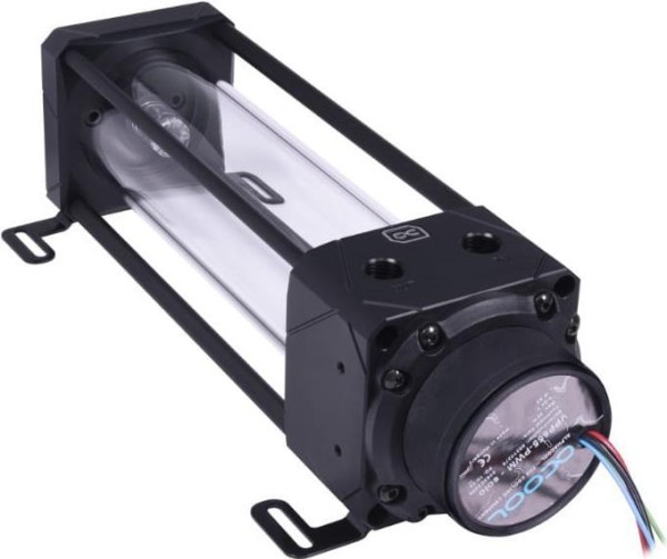 ALPHACOOL ALPHACOOL Eisbecher Aurora D5 Acetal/Glas - 250mm mit D5 VPP655 PWM Pumpe (13514)