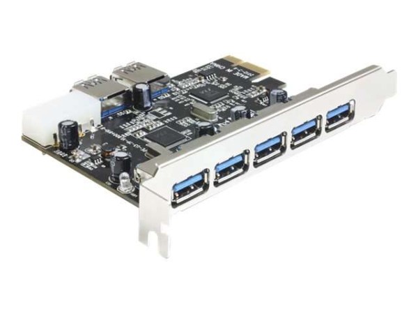 DeLOCK PCI Express Karte > 5 x extern + 2 x intern 89355