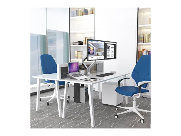 NEOMOUNTS Tischhalterung für zwei Flachbildschirme bis 32" (82 cm) NM-D750DSILVER