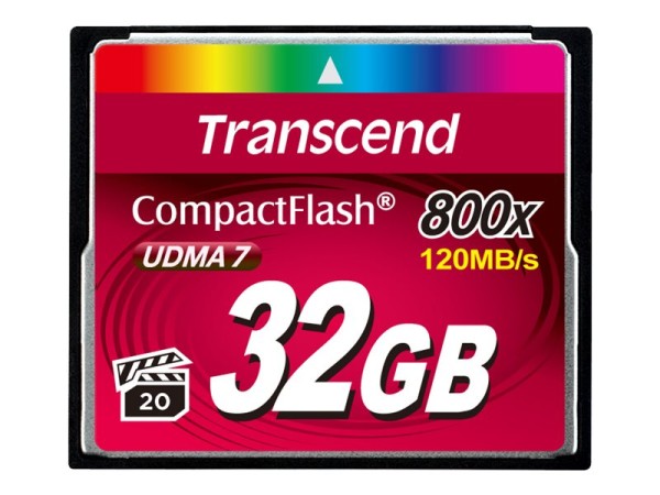 TRANSCEND 32GB CF CARD (800X TYPE I )