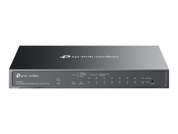 TP-LINK Omada 10-Port Gigabit Easy Managed Switch with 8-Port PoE+ ES210GMP