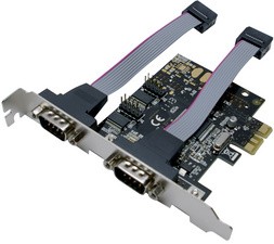 LogiLink Serielle RS-232 PCI-Express Karte, 2 Port