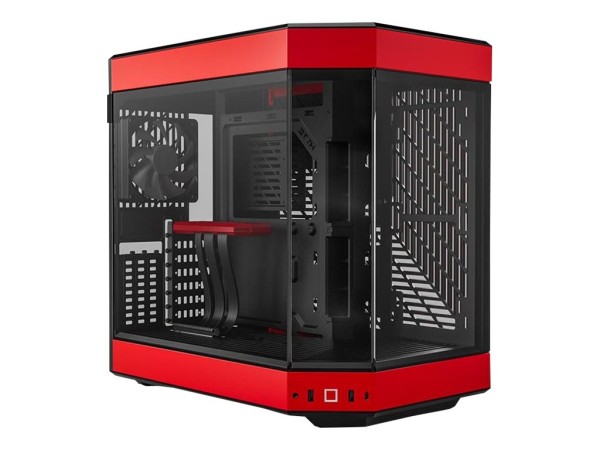HYTE Y60 Red/Black Zweikammer ATX Midi Tower Gehäuse Seitenfenster CS-HYTE-Y60-BR