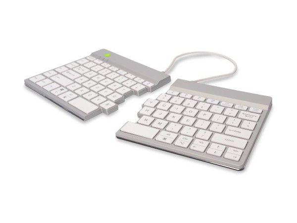 R-GO TOOLS R-GO TOOLS Tastatur Split Break US-Layout Bluetooth weiß