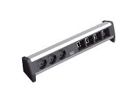 BACHMANN BACHMANN Steckdosenleiste Desk 3xUTE Dosen 4xAbdec