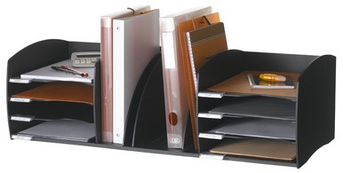 PAPERFLOW Ablagesystem XL, 8 Fächer, schwarz