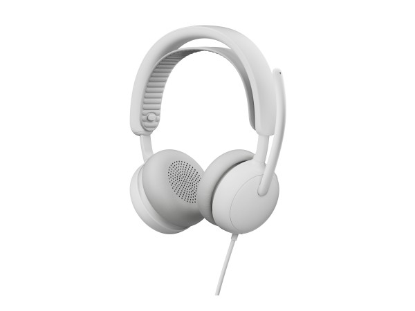 LOGITECH Zone Wired 2 for Business Weiß, Kabelgebundenes USB-Headset mit ad 981-001617