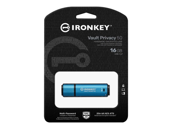 KINGSTON KINGSTON Stick Kingston IronKey VP50  16GB USB 3.0 secure