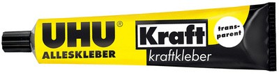 UHU Alleskleber Kraft transparent, lösemittelhaltig, 125 g