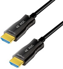 LogiLink HDMI AOC Hybrid Glasfaserkabel, 4K/60Hz, 50 m