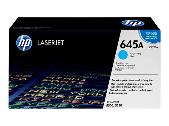 HP 645A Cyan LaserJet Tonerpatrone (C9731A) C9731A