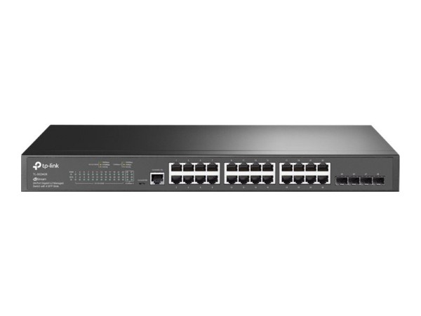 TP-LINK JetStream 24-Port Gigabit L2 Managed Switch with 4 Gigabit SFP Slot TL-SG3428