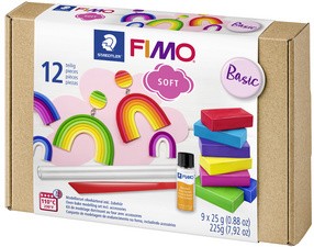FIMO SOFT Modelliermasse-Set Basic, ofenhärtend