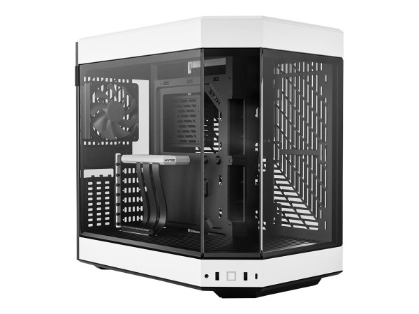 HYTE Y60 White Zweikammer ATX-Midi-Tower Gehäuse weiß/schwarz, Seitenfenste CS-HYTE-Y60-BW