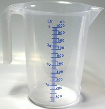 IWH Messbecher, transparent, Inhalt: 1 Liter