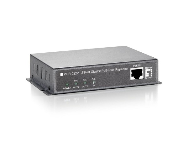 LEVELONE LEVEL ONE POR-0222 2-Port Gigabit PoE-Plus Repeater
