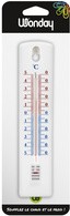 Wonday Wandthermometer, aus Polystyrol, weiß