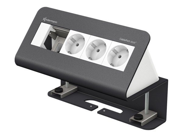 KINDERMANN KINDERMANN Kinder Design Tischanschluss- 7430000073 feld zum Klemmen 4-fach 3x Strom