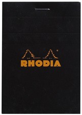 RHODIA Notizblock No. 11, DIN A7, kariert, schwarz