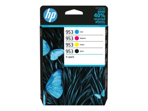 HP 953 CMYK Original Ink Cartridge 4-Pack 6ZC69AE#301