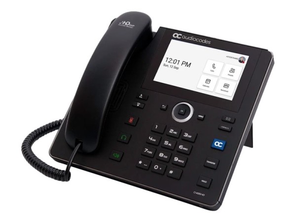 AUDIOCODES C455HD - VoIP-Telefon mit Rufnummernanzeige - RTCP, RTP, SRTP - TEAMS-C455HD