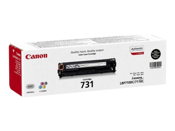 CANON 731 BK Schwarz Tonerpatrone 6272B002