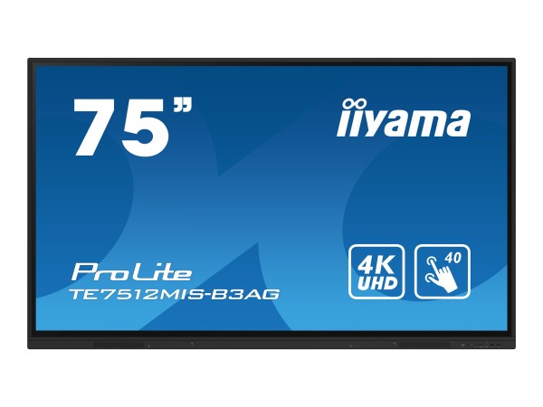 IIYAMA TE7512MIS-B3AG 1905cm (75") TE7512MIS-B3AG